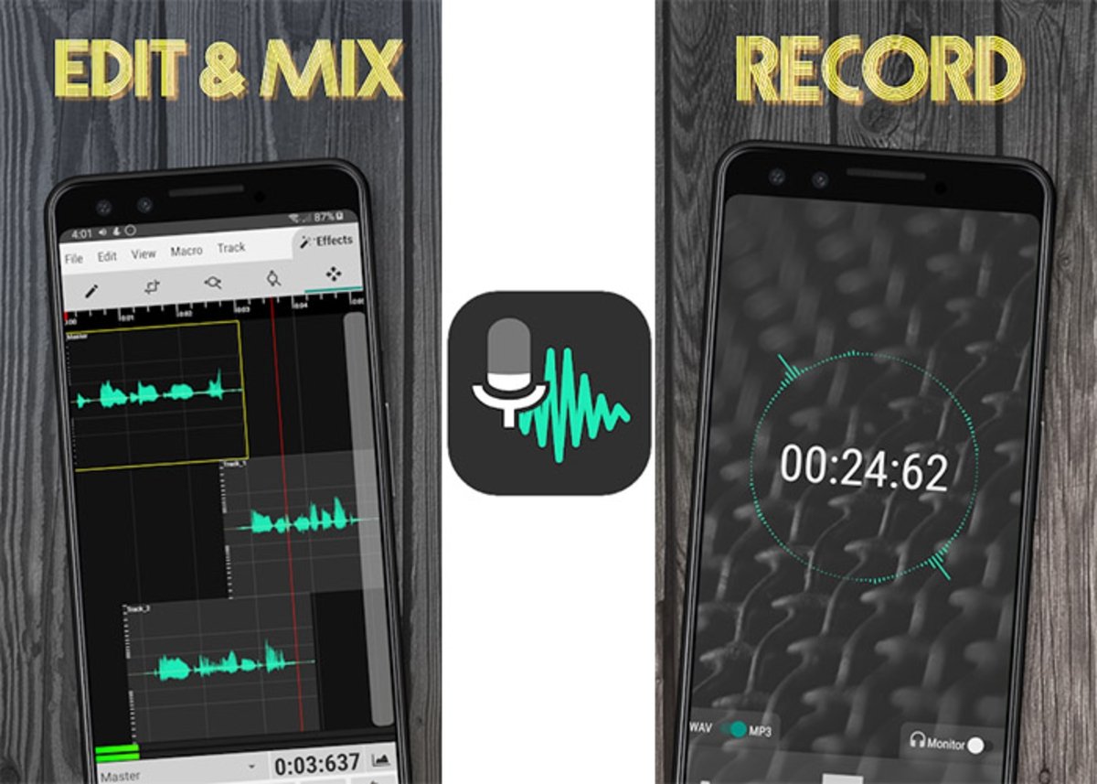 Android के लिए WaveEditor: ऑडियो संपादक और रिकॉर्डर
